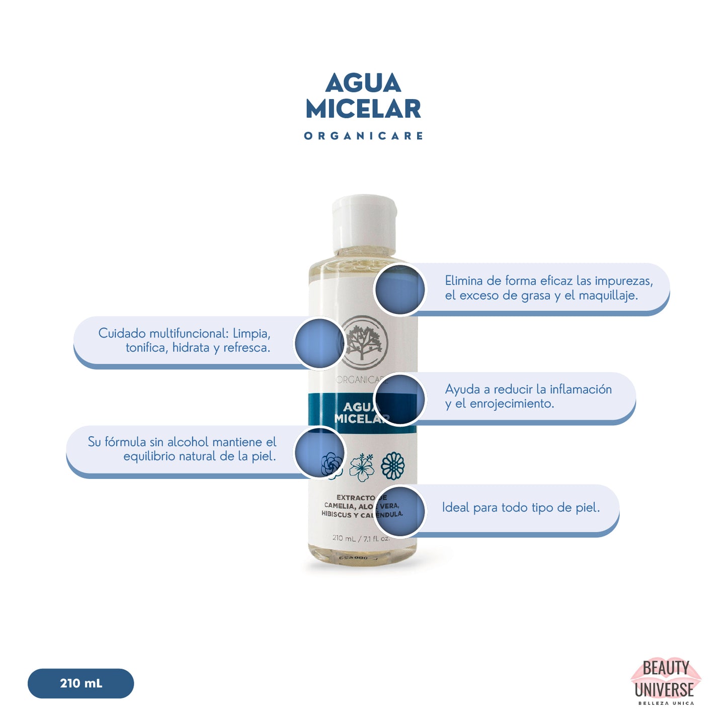 Agua micelar todo en uno