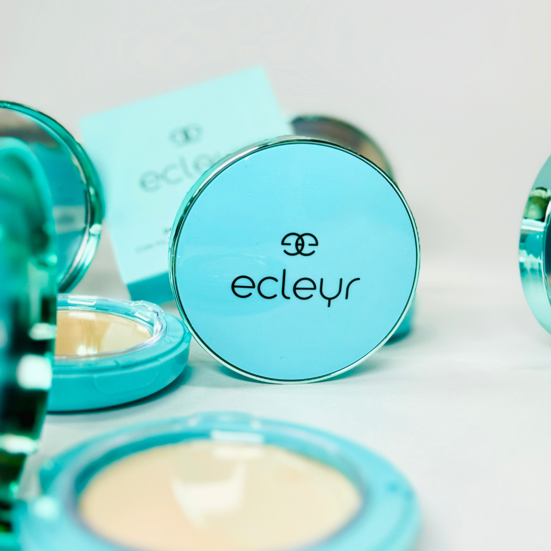 Polvo Compacto Eclyer con Filtro Solar y Aceite de Jojoba