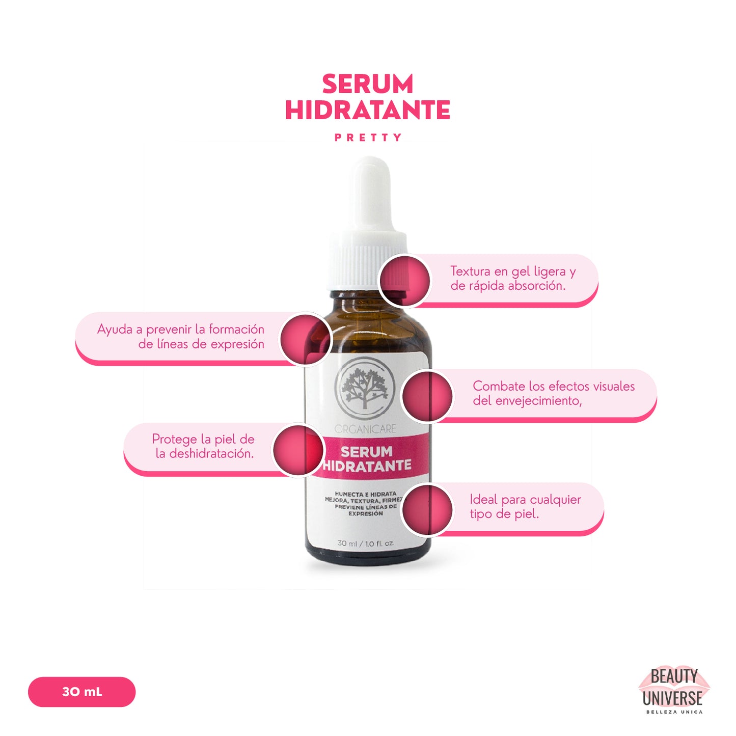 Sérum Hidratante con Ácido Hialurónico y Péptidos de Cobre