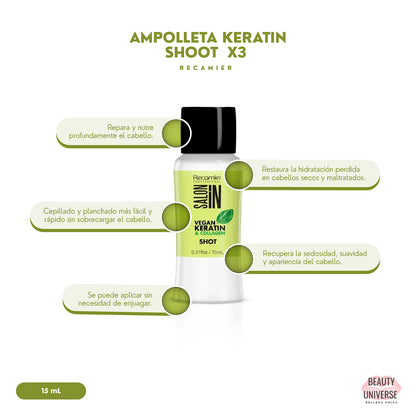 Ampolleta Keratin Shoot x3