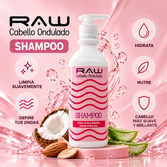 Shampoo para Cabello Ondulado RAW 440 ml