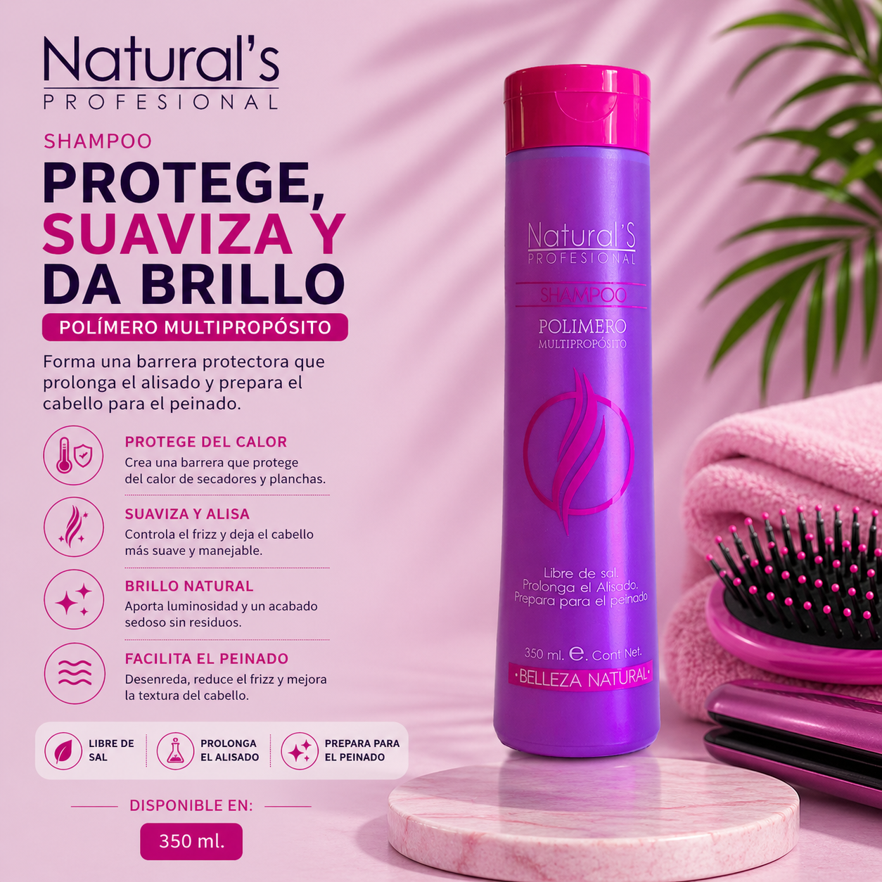 Shampoo Polimero Termoprotector