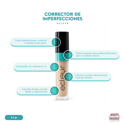 Corrector de Imperfecciones Eclyer con Vitaminas E y C