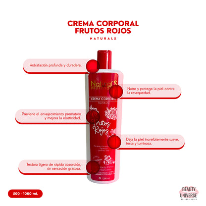 Cremas Corporales Naturals - Frutos Rojos