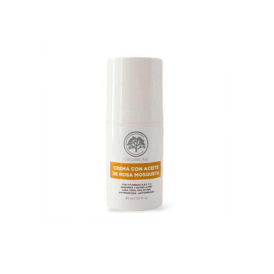 Crema Facial con Aceite de Rosa Mosqueta y Argán