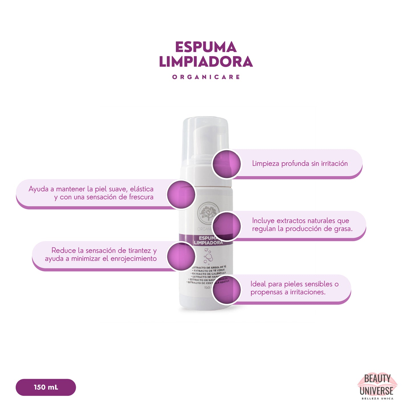 Espuma limpiadora