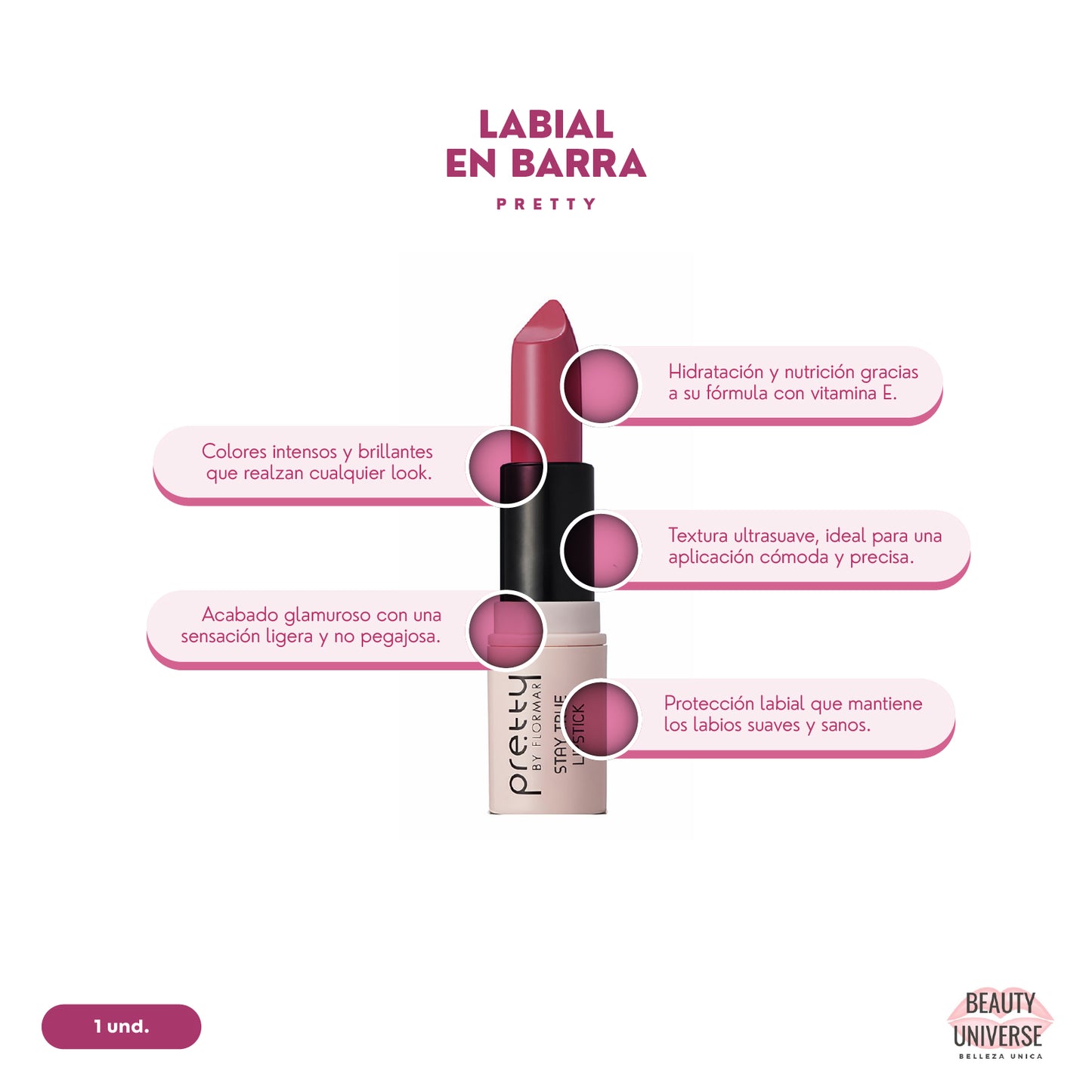 Labial en Barra Pretty
