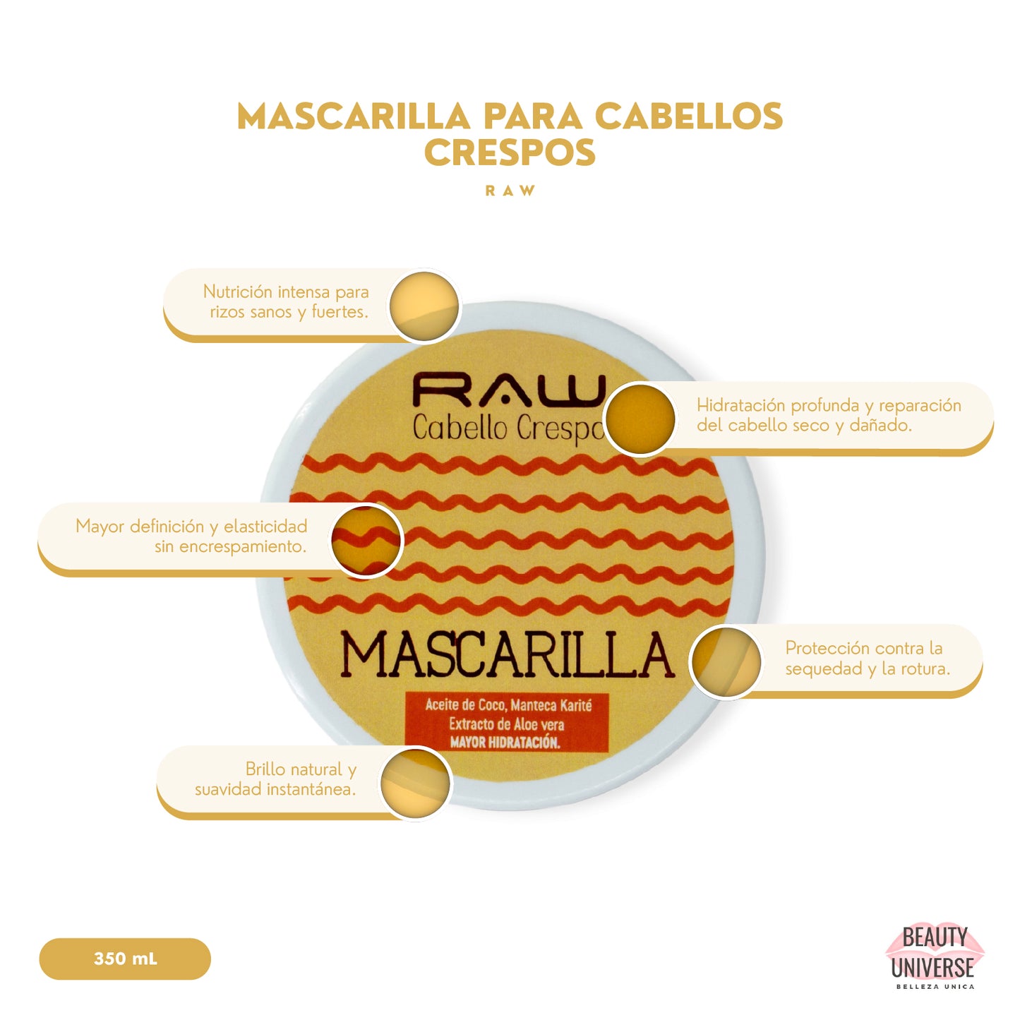 Mascarilla Cabellos  Crespos