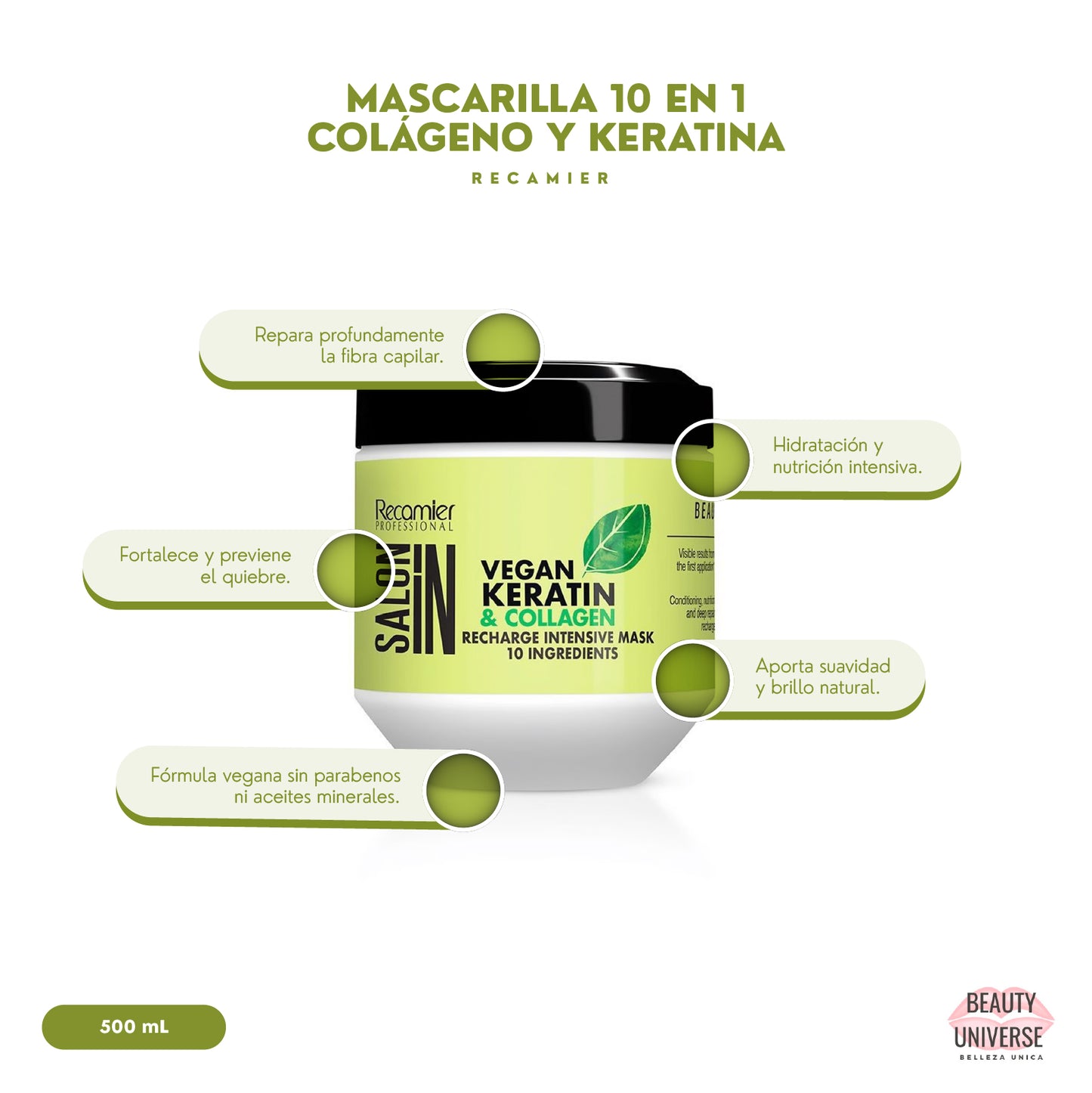 Mascarilla 10 en 1 Colágeno y Kerartina