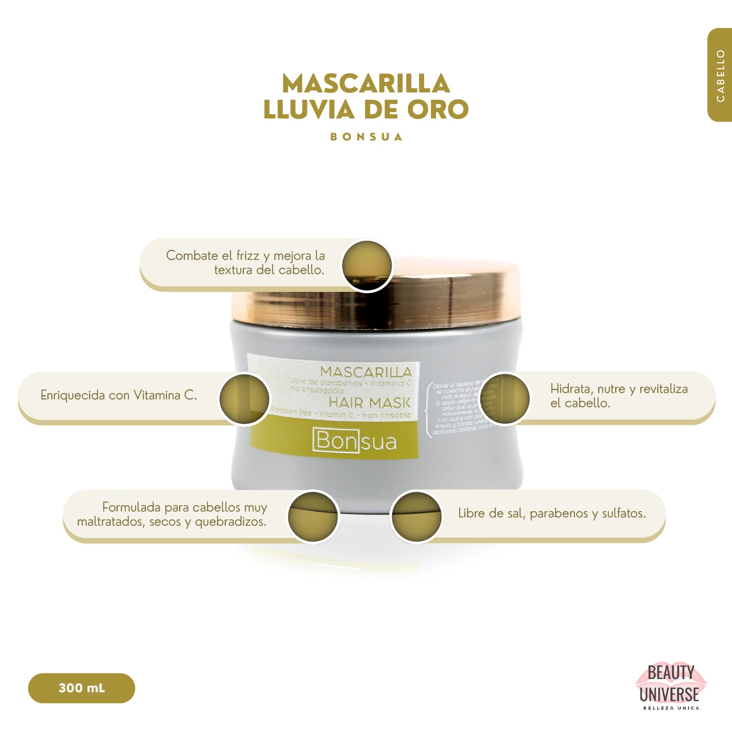Mascarilla LLuvia de Oro