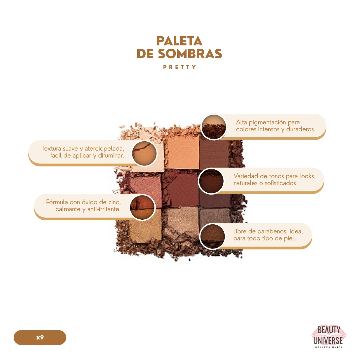 Paleta de Sombras Pretty