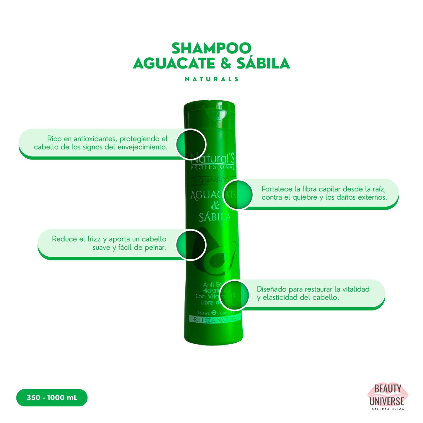 Shampoo de Aguacate & Sábila