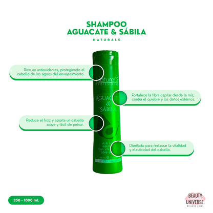 Shampoo de Aguacate & Sábila