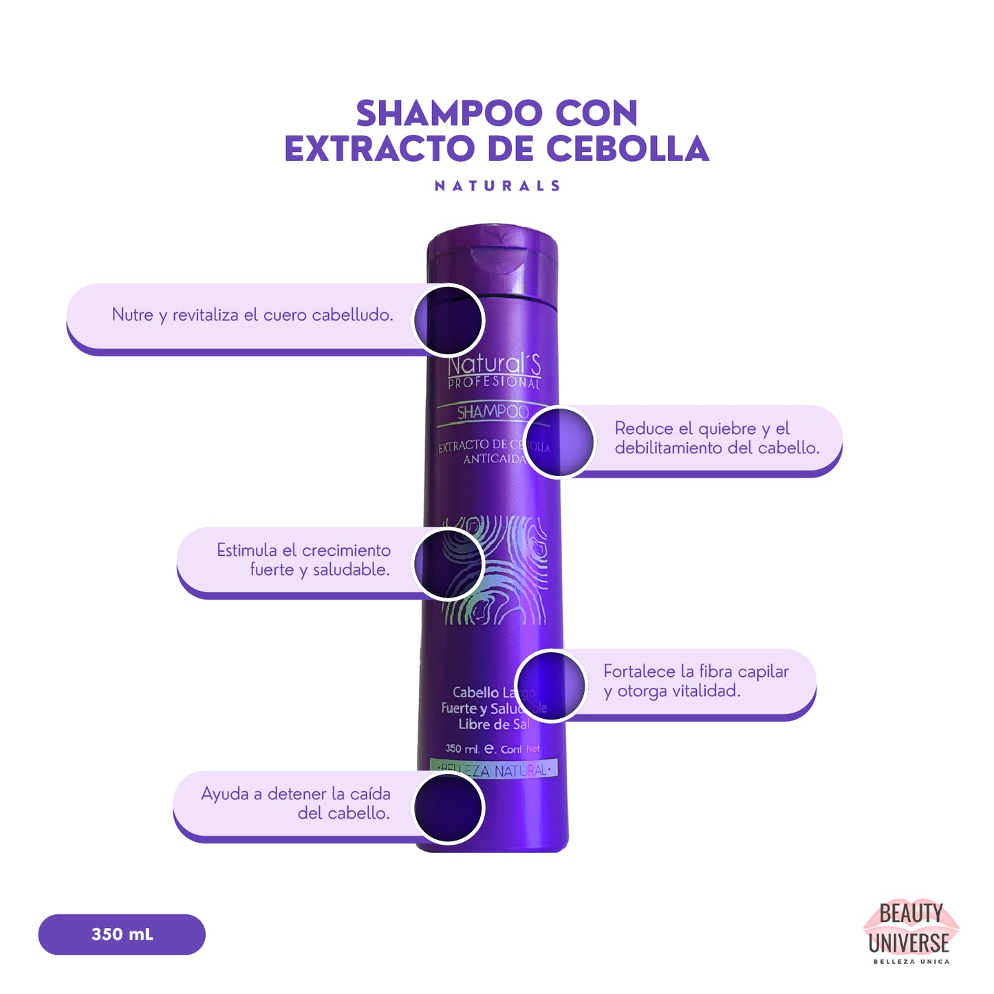 Shampoo con Extracto de Cebolla