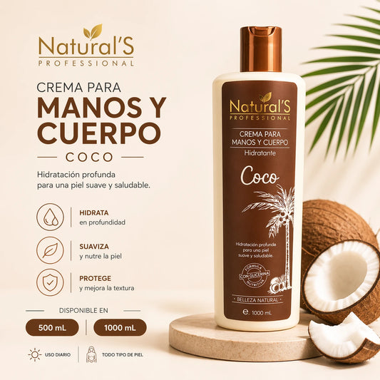 Cremas Corporales Naturals - Coco